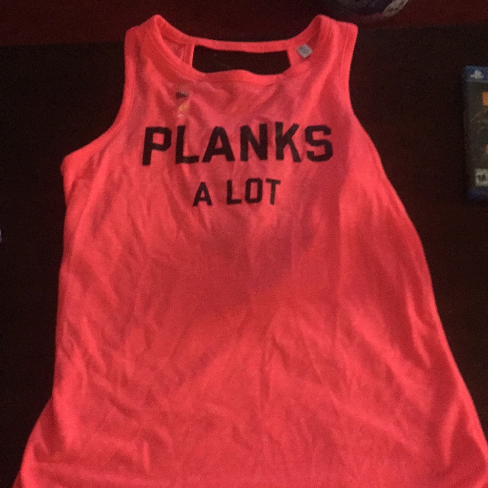 Planks a lot Victoria secret tank top